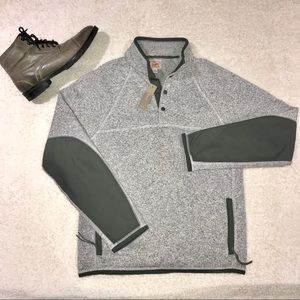 J. Crew | Grey Quarter Zip Sweater NEW small